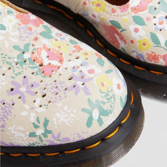 8065 FLORAL MASH UP LEATHER MARY JANE SHOES - Picture 6 of 8